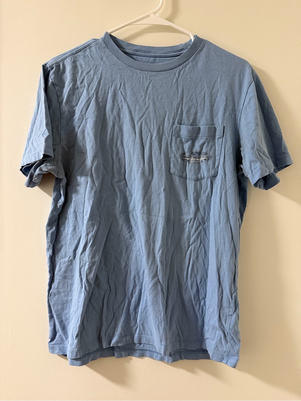 Vineyard Vines Pocket Tee Mens S Blue Good Short Sleeve Logo T-Shirt
